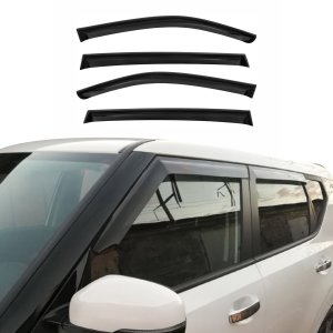 Kia Soul Wind Deflector - Omac - Acrylic 4 Pcs - Black - 2020-2025